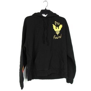 PROFOUND EAGLE FLAME MEN'S HOODIE IN VINTAGE BLACK SZ S